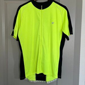 Pearl Izumi Men's Yellow and Black Cycling Jersey - Full Zip - XL